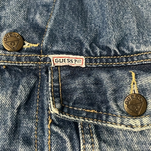 Guess Vintage Denim Jean Jacket Size Medium - Picture 4 of 12